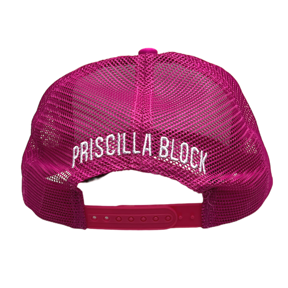 Hot Pink Batshit Crazy Trucker Hat